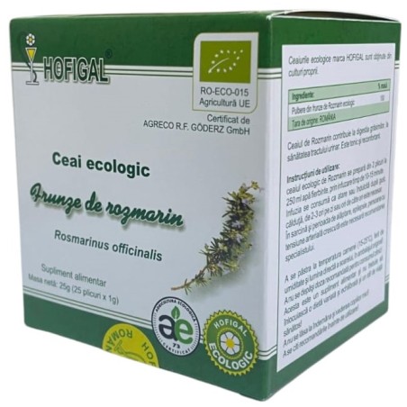 Ceai Ecologic - FRUNZE DE ROZMARIN