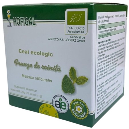 Ceai Ecologic - FRUNZE DE ROINITA