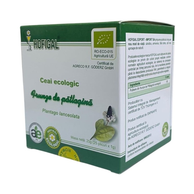 Ceai Ecologic - FRUNZE PATLAGINA