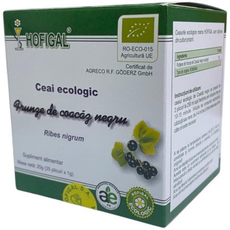 Ceai Ecologic - FRUNZE DE COACAZ NEGRU Ceai Ecologic - FRUNZE DE COACAZ NEGRU