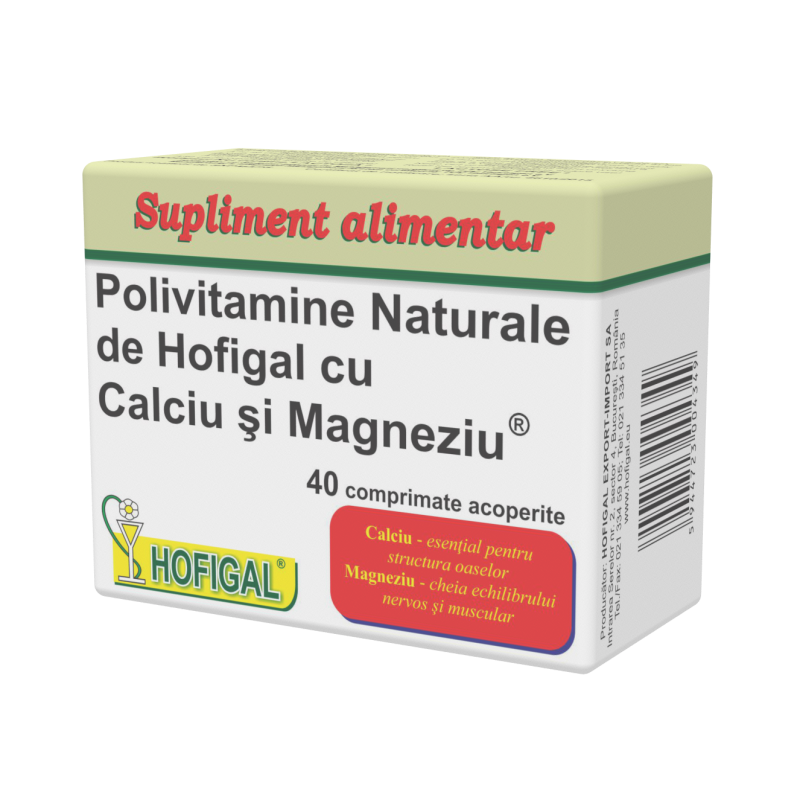 Polivitamine - naturale de Hofigal cu Ca si Mg
