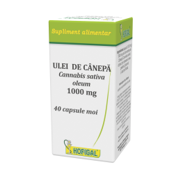 Ulei de canepa 1000 mg (40 capsule moi)