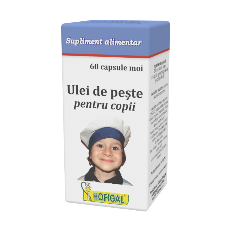 Ulei de peste pentru copii - 60 (capsule moi)