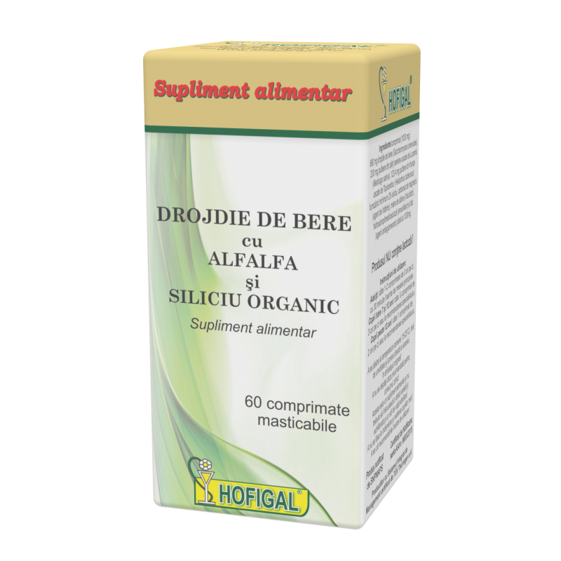 Drojdie de bere cu AlfAlfa si Siliciu Organic