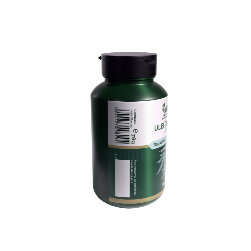 Ulei de canepa 1000 mg (60 capsule moi)
