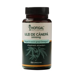 Ulei de canepa 1000 mg (60 capsule moi)
