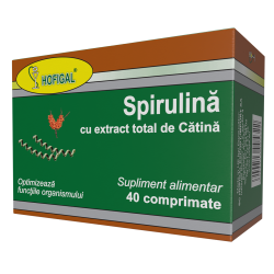 Spirulina cu extract total de catina 40 cpr.