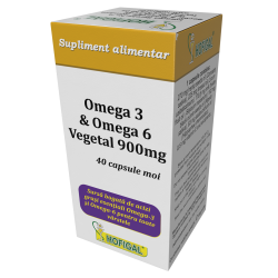 Omega 3 & Omega 6 Vegetal 900 mg (capsule moi)