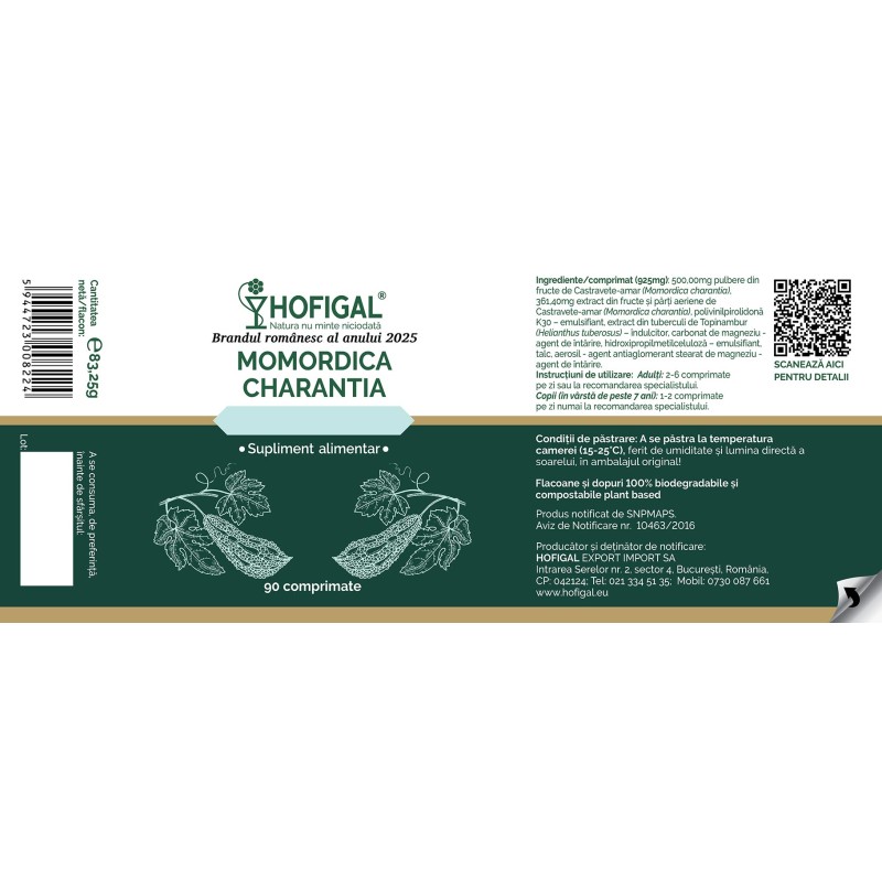 Momordica Charantia 90 cpr