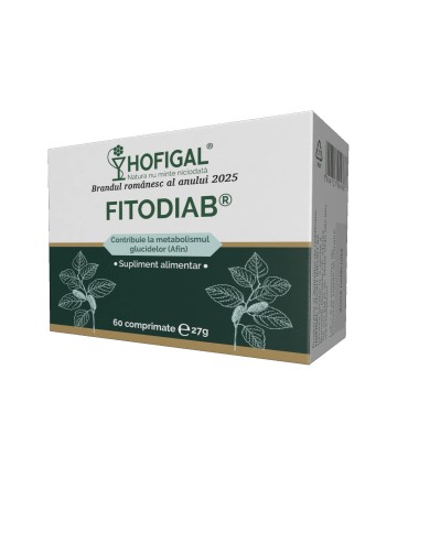 Fitodiab 60 comprimate normalizeaza nivelul glucozei din sange
