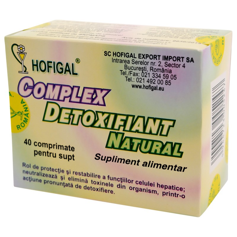 Complex detoxifiant natural - Hofigal | Eherbal